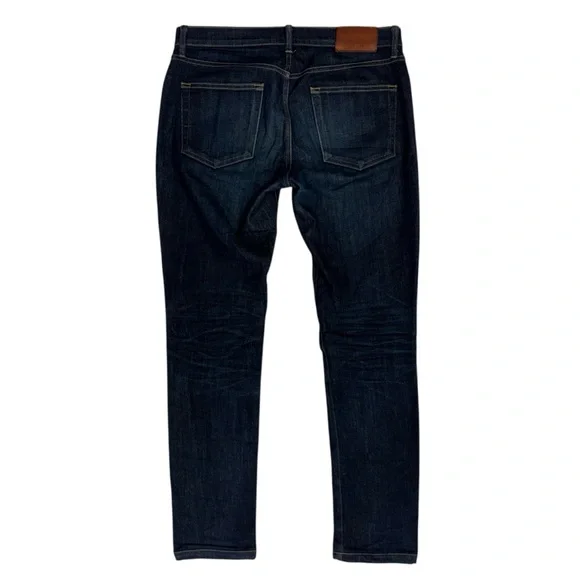 Buck Mason Jeans Mens 33x31 Blue Selvedge Denim Slim Dark Wash Faded USA Made - Picture 3 of 14